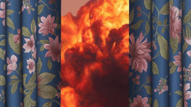 Dramatic Wildfire Artistry: Smoke and Curtains in Hyperreal Scenes | warna salem cocok dengan warna 
