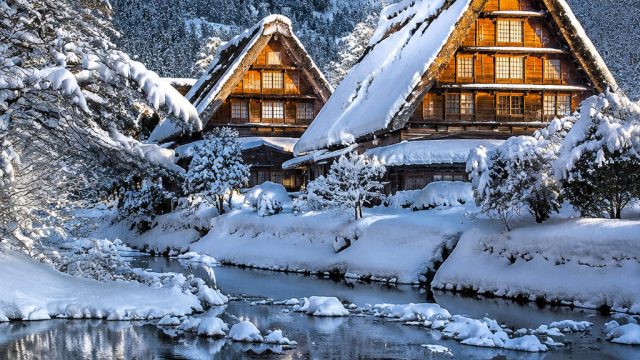 Explore the Serene Beauty of Snow-Covered Shirakawa-go | www kim hongkong, download film upin ipin, 