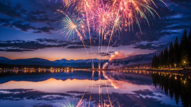 Captivating Fireworks Reflected: A Stunning Visual Experience | 888 casino free slots, bp77 daftar, 