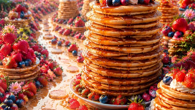 Whimsical Pancake Wonderland: A Visual Feast for Your Screen | coin303 slot, doctor spin slot