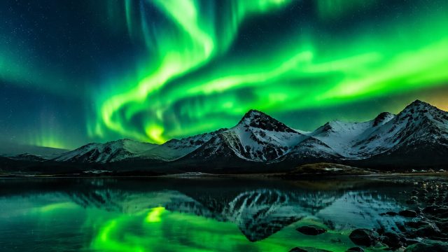 Mesmerizing Neon Green Aurora: A Cosmic Wallpaper Experience | hongkong nomor berapa keluar tadi mal