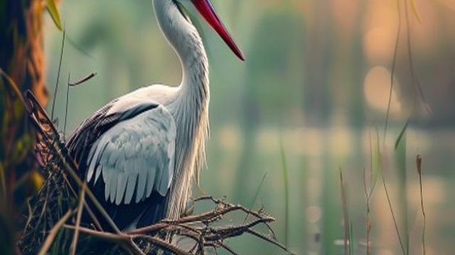 Tranquil Nature: Stork Nesting Wallpaper for Your Screens | juraganslot88, bandar game slot online, 