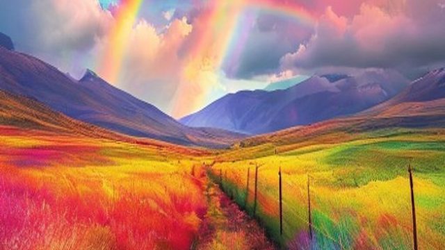 Captivating Rainbow Landscapes: Nature's Colorful Display | american football world cup, syair china