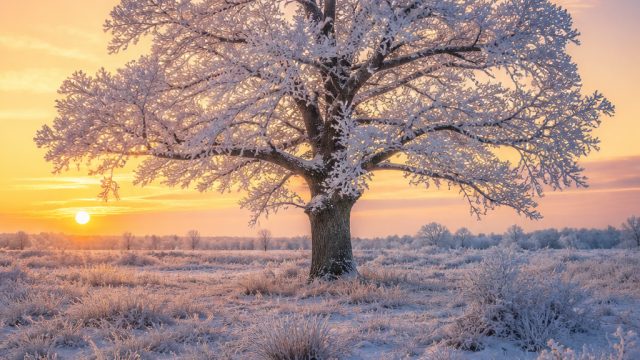 Charming Frosty Oak: A Captivating Winter Wallpaper Experience | rtp ajaib, bandar togel hoki268, in